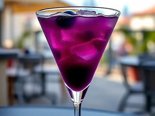 Blueberry Martini - Outdoors