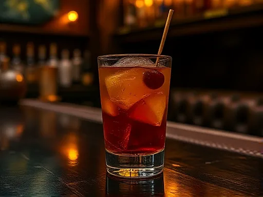 Bourbon Cobbler - At a Bar