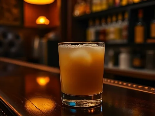 Bourbon Flip - At a Bar