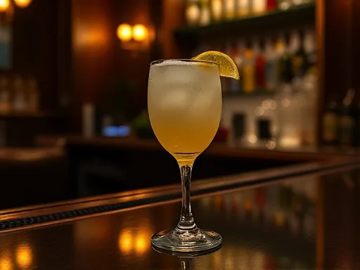Bourbon Sloe Gin Fizz - At a Bar