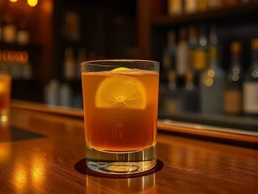 Bourbon and Water - At a Bar