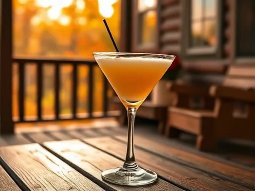 Brandied Apricot Frappe - Outdoors