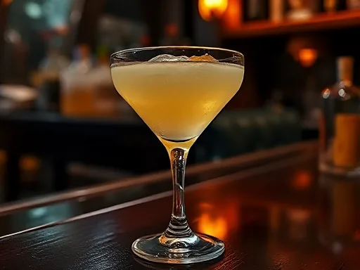 Brandied Egg Sour - At a Bar