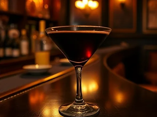 Brandy Cassis - At a Bar