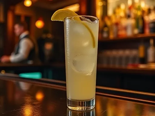 Brandy Fizz - At a Bar