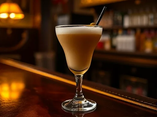 Brandy Milk Punch - At a Bar