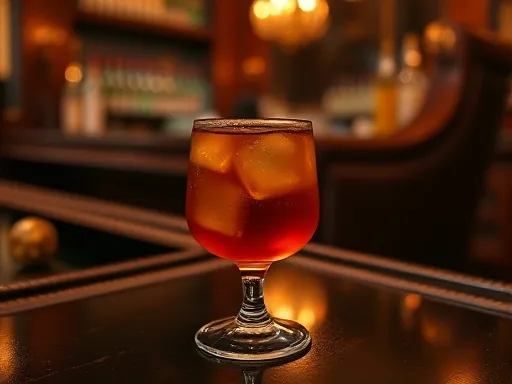 Brandy Punch Cocktail - At a Bar