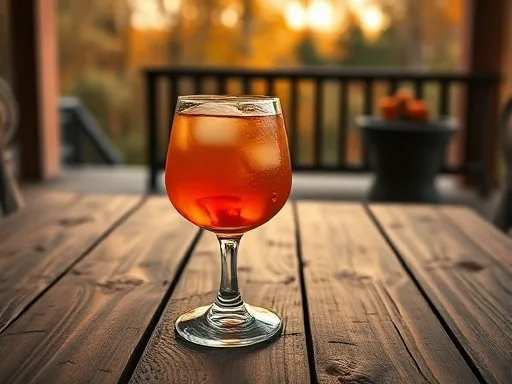 Brandy Punch Cocktail - Outdoors