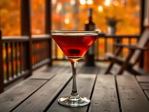Brandy Vermouth Cocktail - Outdoors