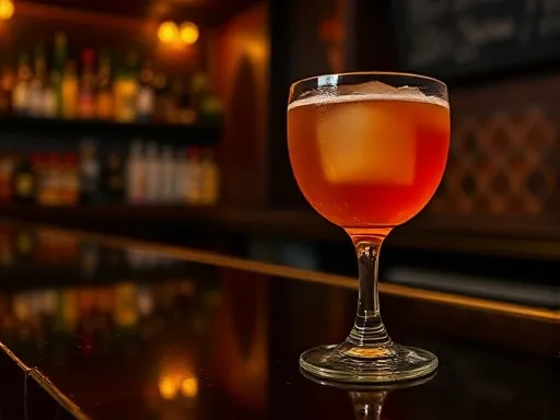 Bronx Golden Cocktail - At a Bar