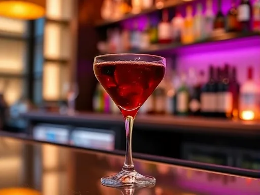 Bubbly Martini - At a Bar
