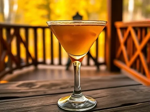 Butterscotch Truffle Martini - Outdoors