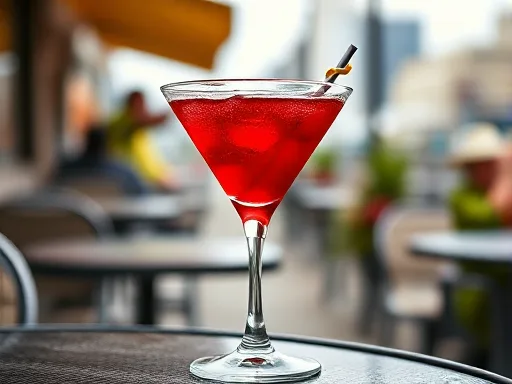 Campari Shakerato - Outdoors