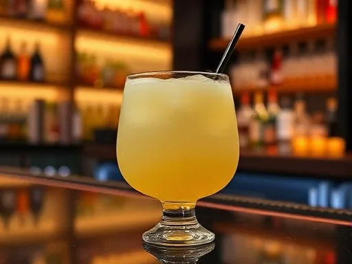 Canadian Rum Punch - At a Bar