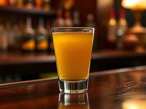 Carmel Sour Apple Shooter - At a Bar