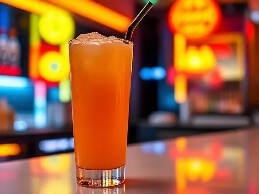 Carrot Top Cocktail - At a Bar