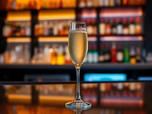 Champagne Bleu - At a Bar