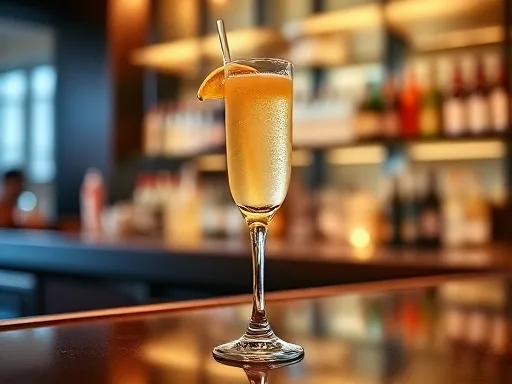 Champagne Cocktail - At a Bar
