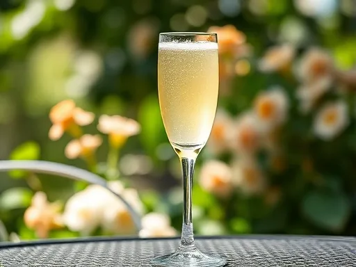 Champagne Cocktail - Outdoors