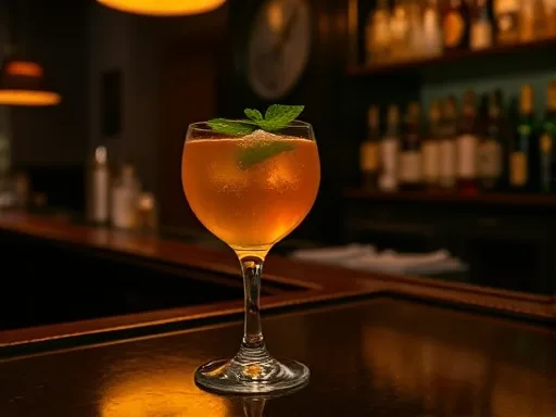 Champagne Cooler - At a Bar