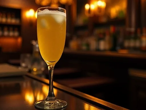 Champagne Flip - At a Bar