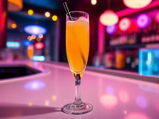 Champagne & Mango - At a Bar