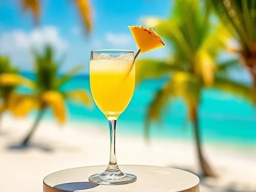 Champagne Pineapple Punch - Outdoors