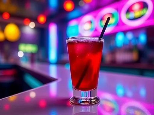 Cherry Cheesecake - At a Bar