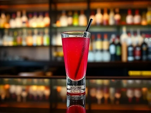 Cherry Lemon Drop - At a Bar