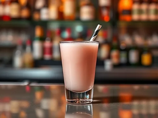 Cherry Rum Shooter - At a Bar