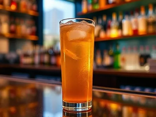 Cherry Vodka Greyhound - At a Bar