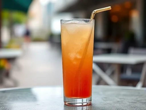 Cherry Vodka Greyhound - Outdoors