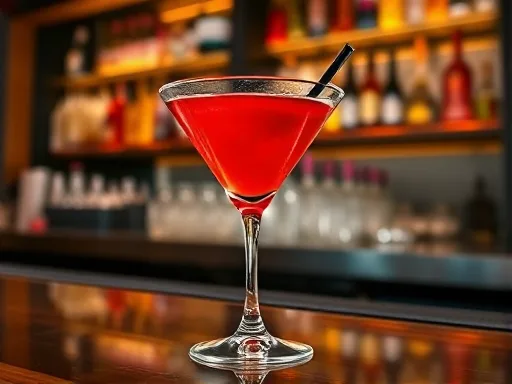 Cherry Vodka Sour - At a Bar