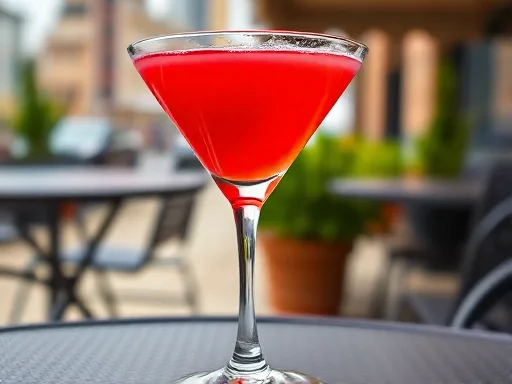 Cherry Vodka Sour - Outdoors