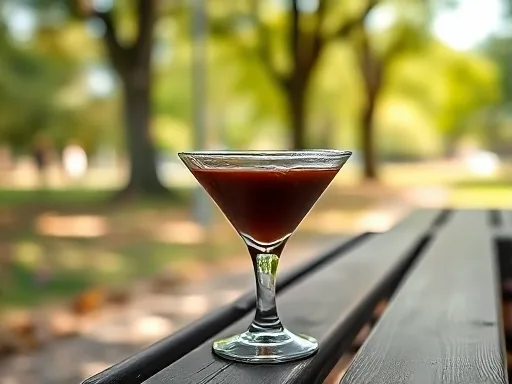 Chocolate Cake Martini - Outdoors