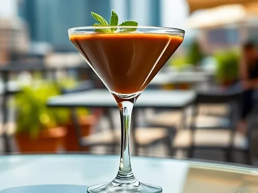 Chocolate Martini Lite - Outdoors