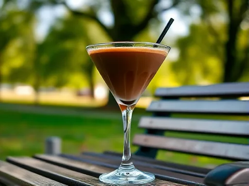 Chocolate Milkshake - Outdoors