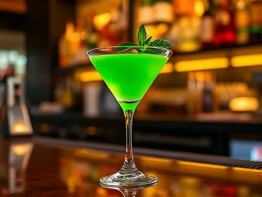Chocolate-Mint Martini - At a Bar