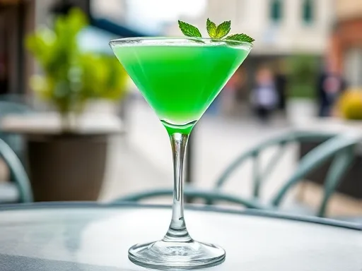Chocolate-Mint Martini - Outdoors