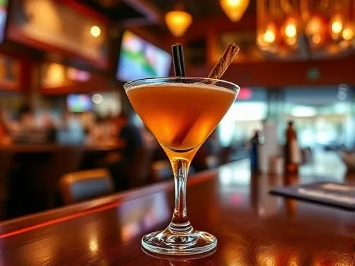 Cinnamon Caramel Apple - At a Bar