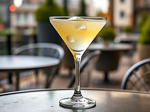 Citron Splash Martini - Outdoors