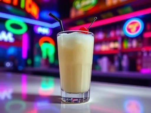 Citrus Mist Colada - At a Bar