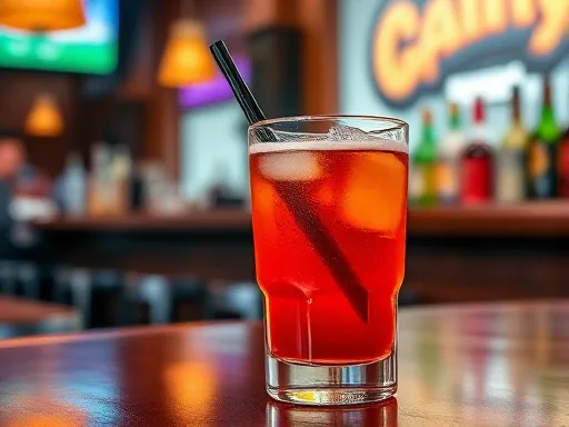 Citrus Twist on Fire - At a Bar