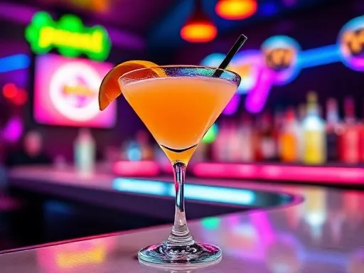 Classic Peach Daiquiri - At a Bar