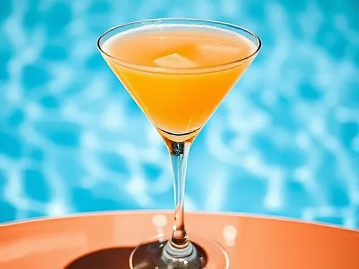 Classic Peach Daiquiri - Outdoors