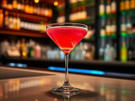 Clover Leaf Cocktail - At a Bar