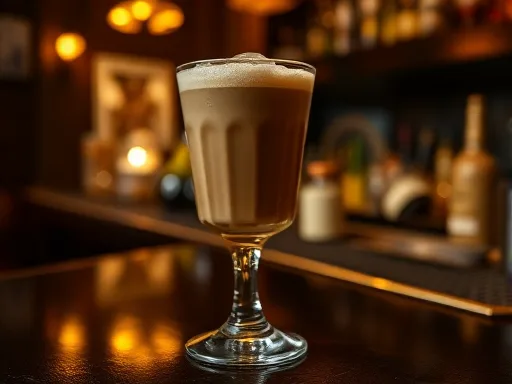 Coffee Egg Nog - At a Bar