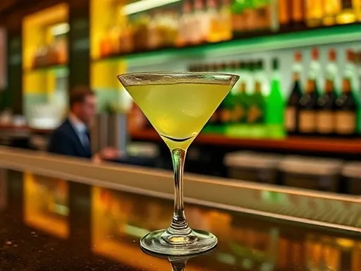 Cool Yule Martini - At a Bar