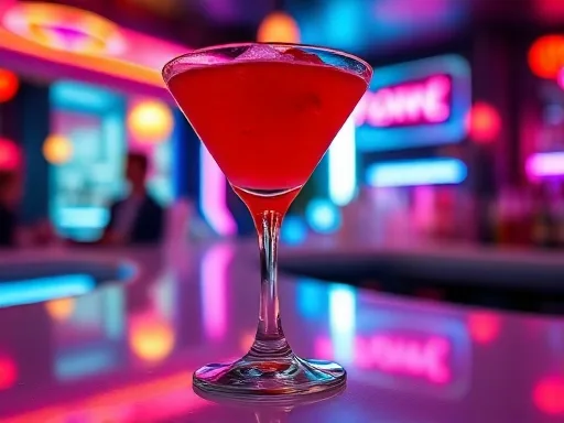 Cranapple Cocktail - At a Bar