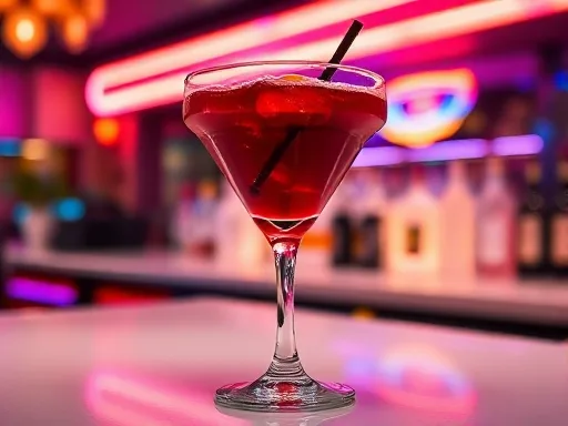 Cranberry Cooler - At a Bar